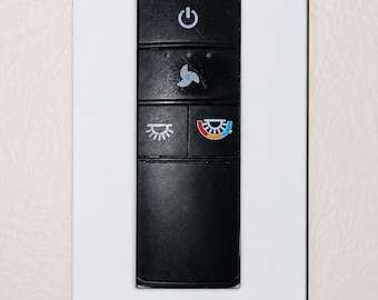 Hampton Bay Fan Remote Holder – 3D-Printed Light Switch Plate