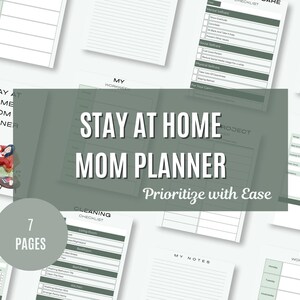 Stay at Home Mom Planner, 2025 Mom life planner, Busy mom planner, mom journal, Stay-at-Home Mom, Daily Planner for Moms