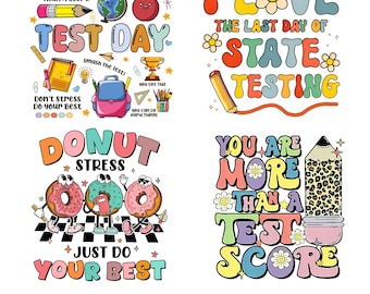 It's test day Png, Test day teacher coquette Png, Rock the Test Png, Test Day Png, STAAR Day Png, Testing Png, Don't stress do your best