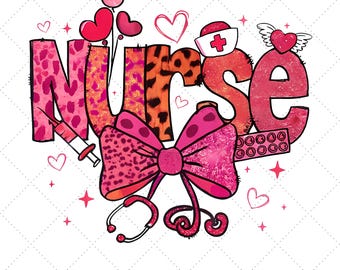Valentine Nurse Png, Valentines Day Png, Cupids Favorite Nurse Png, Nurse Valentines Shirt Design,Valentine Coquette Bow Png, Gift for nurse