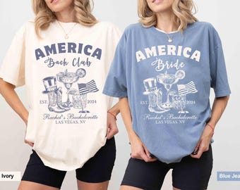 American Bachelorette Party PNG, Patriotic Bride, 4th of July (Digital Download)