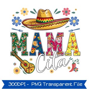 MamaCita png, PapaCito png, Family Cinco De Mayo png, Preppy Mama png, Mama Varsity png, Mexico png, taco's png, Mexican Hat Girly Festival 2025