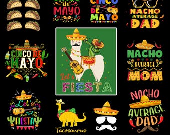 Boho bloemen Cinco De Mayo-bundel png, Cinco De Mayo png Mexicaanse png Tequila png Margarita Sublimation Design Fiesta png Cinco De Mayo-ontwerp