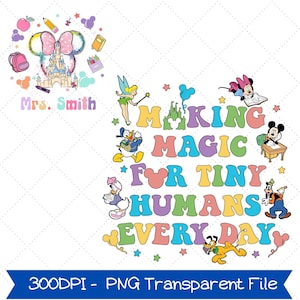 Custom Name Teacher Png, Welcome To Our Classroom Png, Mouse And Friends First Day Of School, Back To School Png,Mickey Mouse Disneyland Png