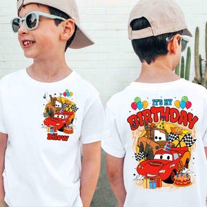 Personalized Lightning McQueen Birthday Png, Disney Cars Birthday Png, Family Birthday Png, Disneyworld Family Png, Pixar Birthday Boy Png
