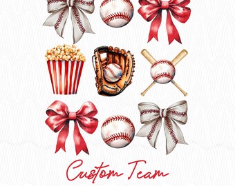 Custom Baseball Coquette PNG, Brushstroke Game Day Design (Digital Download)