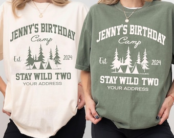 Custom Camp Birthday Party Png, Camp Themed Party, Birthday Party Png, Lake Birthday Party, Camping Party, Mountain Birthday Png, Girls Trip