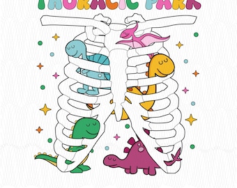 Thoracic Park Dinosaur Png, Pediatric Nurse Gift (PNG Transparent File)