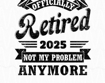 Retired 2025 PNG, New Chapter Design (Digital Download)