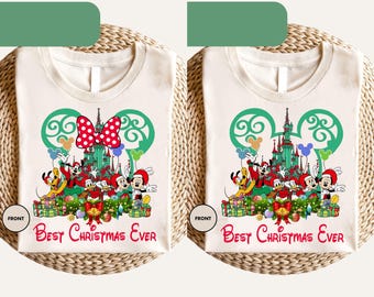 Il miglior Natale di sempre Disney Topolino e Minnie Natale Png, Natale Disney personalizzato per la famiglia Png, Natale di Topolino Png, Natale Disneyland Png