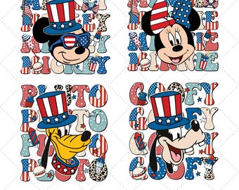 4.Juli Micky und Freunde Png, Disney Familie Png, Disney Reise Png, Disney 4.Juli Png, 4.Juli Micky und Freunde, Amerikanische Flagge