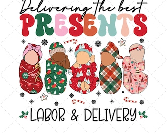 Arbeit und Lieferung Krankenschwester PNG, L & D Krankenschwester Weihnachten PNG, Professionelle Baby-Wrapper, Arbeit und Lieferung, Mutter Baby Krankenschwester, Krankenschwester Weihnachten Png