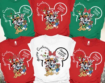 Png de Natal personalizado da Disney, PNG de Natal personalizado da Disney de 2025, PNG de Natal da Disneylândia combinando com a família, PNG de Natal da viagem à Disney de 2026