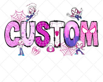 Ghost Spider PNG File Ghost Spider Birthday Png, Spidey and Amazing Friends Party, Disney Gwen Birthday Girl Png, Superhero Girls Birthday