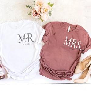 Personalized Mr. And Mrs. Png, Custom Wifey Hubby Png,Just Married Png,Wedding Anniversary Gift,His Her Matching Couples Png, Honeymoon Gift