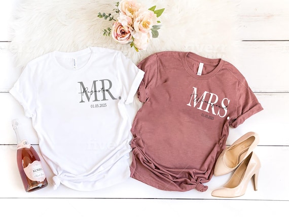 Personalized Mr. And Mrs. Png, Custom Wifey Hubby Png,Just Married Png,Wedding Anniversary Gift,His Her Matching Couples Png, Honeymoon Gift