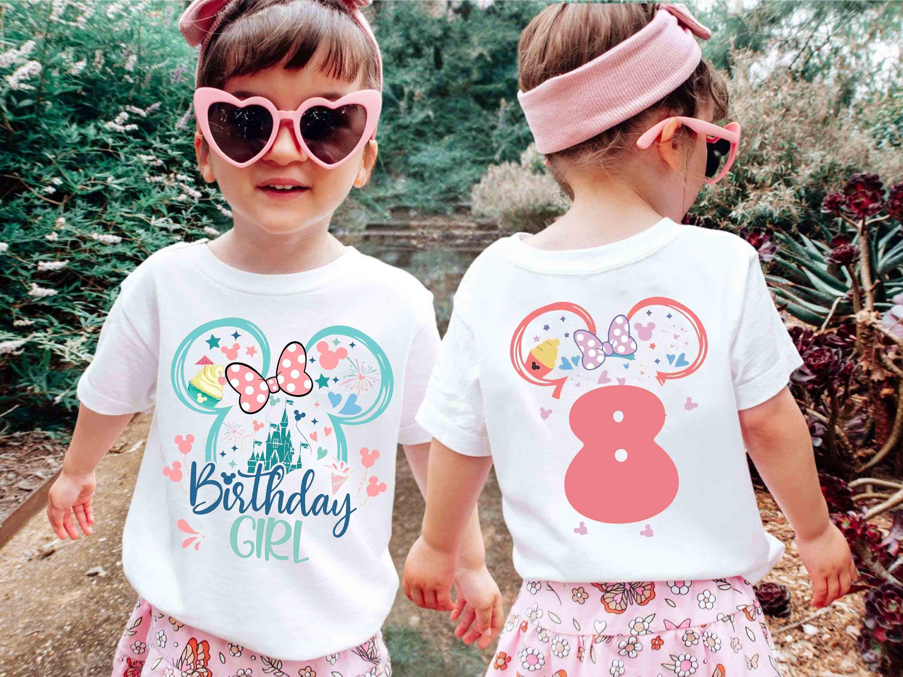 Personalized Disney Birthday Girl Png, Custom Birthday Girl Png Disneyland Disney Mickey Mouse Party Gift Minnie Birthday Girl Magic Kingdom