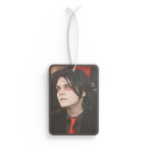 Gerard Way Car Air Freshener | Pine, Black Ice, New Car Scent | Emo Gothic Car Accessory | MCR Fan Gift image 5