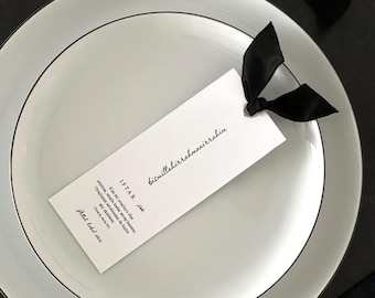 Tarjetas de mesa para Ramadán, juego de 3 | Elegante decoración de mesa para Iftar/romper el ayuno | Con o sin cinta