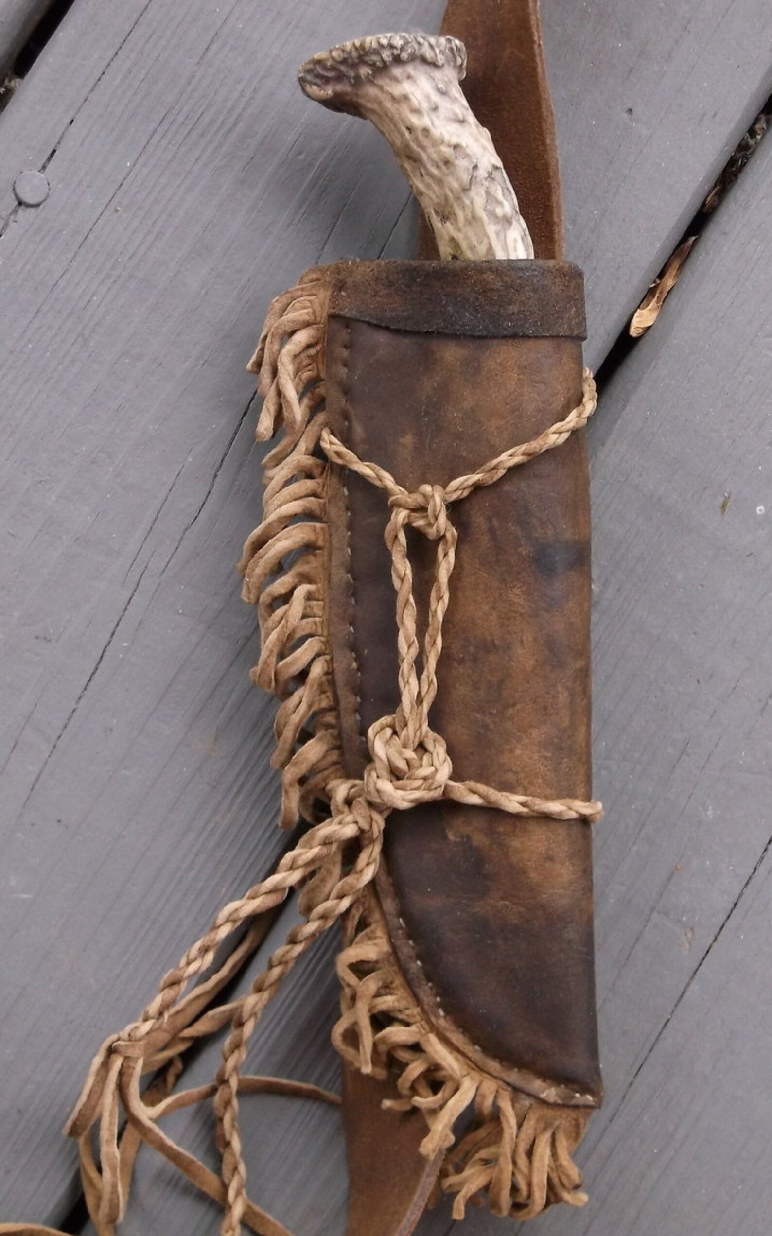 Fringed Mountain Man Possibles Bag with Attached Knife and Etsy