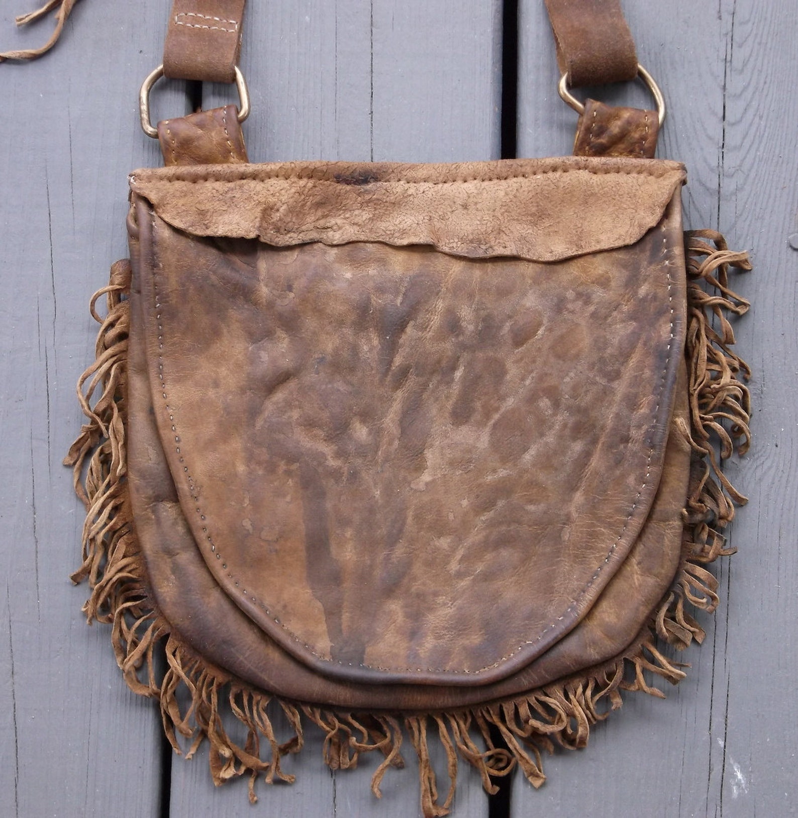 Fringed Mountain Man Possibles Bag with Attached Knife and Etsy