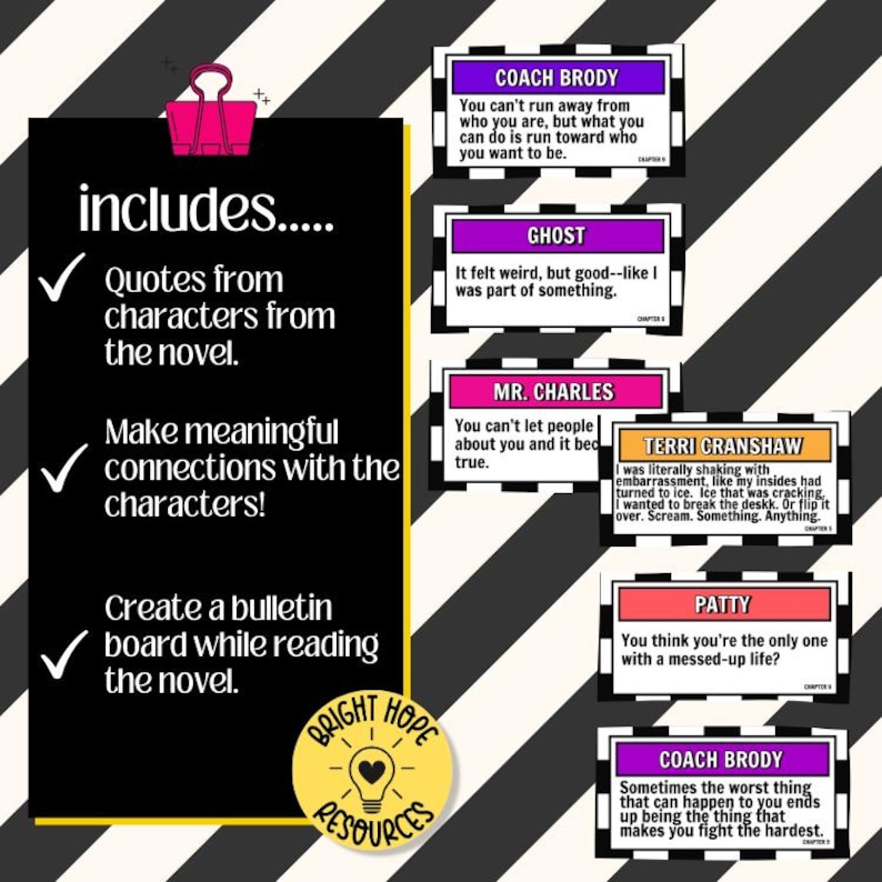 Ghost by Jason Reynolds Quote Posters – Classroom Bulletin Board ...