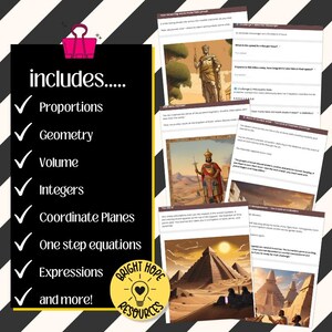 6th Grade Math Review, Ancient World Digital Escape Room (google Form ...