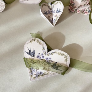 coeur photo vintage | Modèle de note d'amour victorienne sur toile (téléchargement numérique)