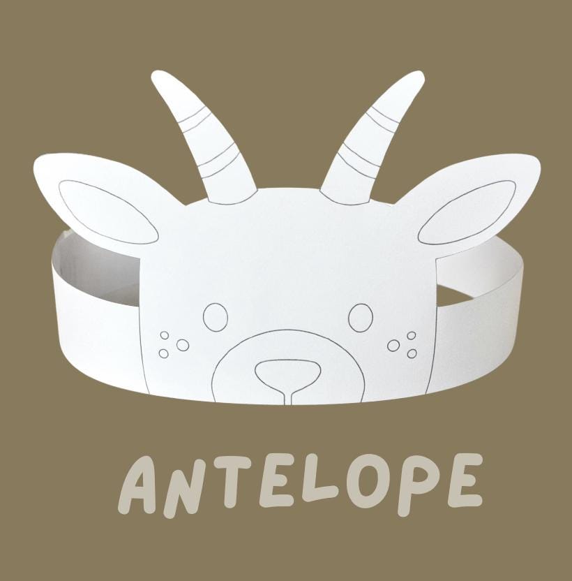 Diadema De Antílope Con Cuernos – Disfraz Infantil, Para Halloween, Fiestas Y Juegos De Rol