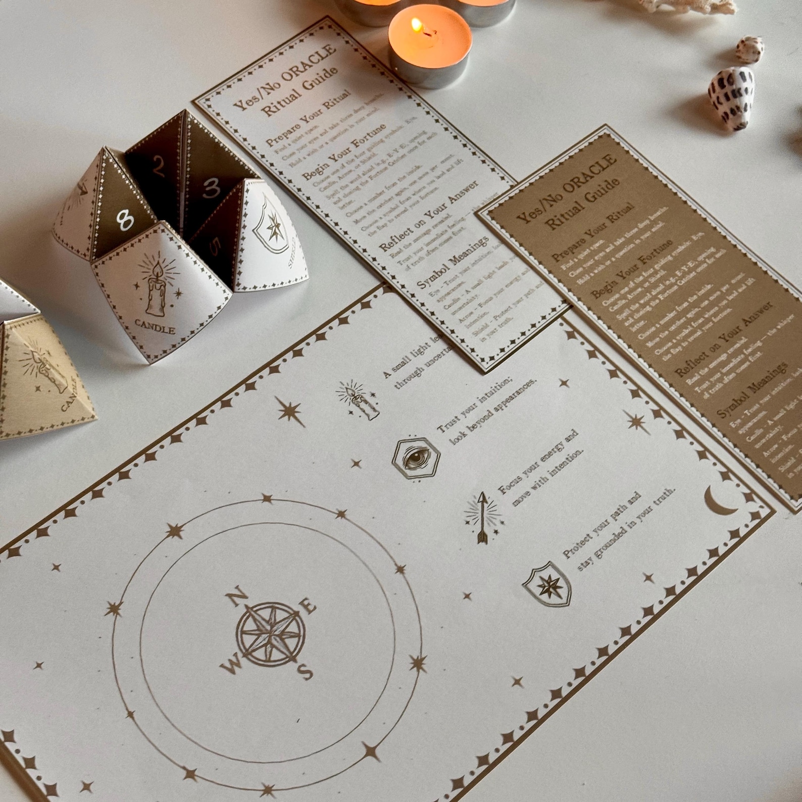 Orcaleo Ritual Mystic Yes/no Oracle Game | Cootie Catcher, Ritual Guide (digital ...