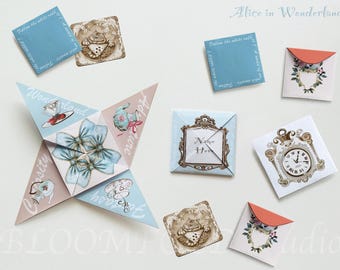 Alice in Wonderland Puzzle Purse | Vintage DIY Love Letter (PDF Pattern)