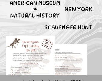 Photo Scavenger Hunt at the American Museum of Natural History New York – A Fun Activity for Kids and Families, groups of friends