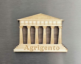 Souvenir Templi Agrigento in legno 3d