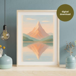 Mountain Landscape Digital Photo | High-Resolution Downloadable Nature Wall Art | Mountain Printable for Home Decor