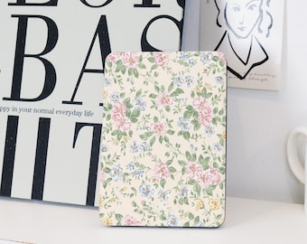 Fresh Floral Kindle Case 2024 | Colorsoft Case with Auto Wake/Sleep Function for Kindle Basic,Paperwhite 5/7/10/11/12th KPW6 Customized gift