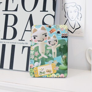 Funda de gato kawaii 2024 / Funda Colorsoft con función de encendido y apagado automático para Kindle Basic, Paperwhite 5/7/10/11/12th, KPW6, regalo personalizado