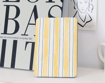 Yellow&Blue Stripes Koffer 2024 | Colorsoft Hülle mit Auto Wake/Sleep Funktion für Kindle Basic, Paperwhite 5/6/7/10/11/12th , individuelles Geschenk