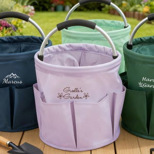 Personalisierte Gartenwerkzeug Tragetasche, individuell gestickte Gartenwerkzeug Tragetasche, Geschenk für Gärtner, Mutter Oma Geschenk, Gartenarbeit Geschenk