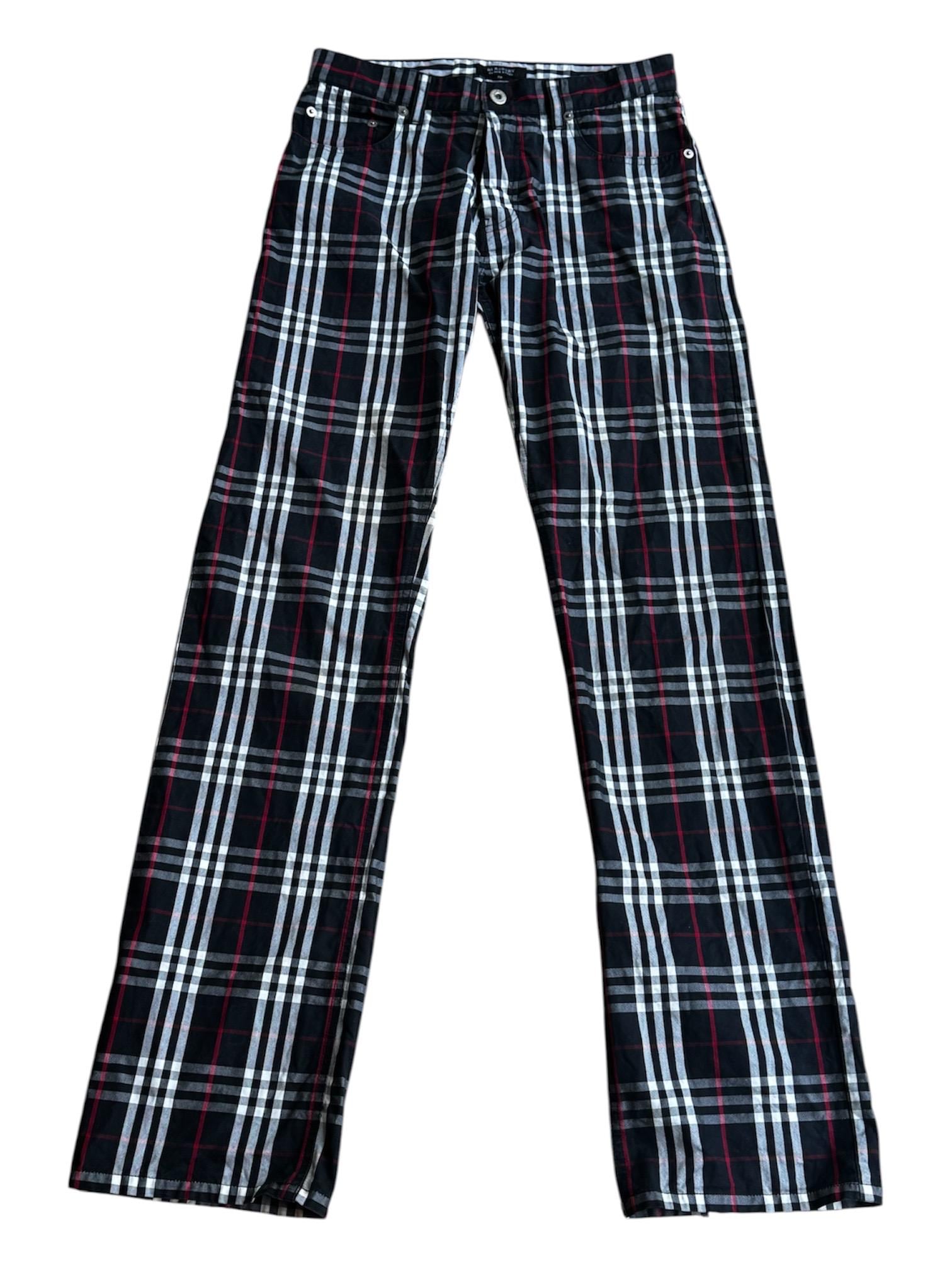 パンツ Burberry vintage wide slacks Nova check Burberry Nova Check Pants - Etsy