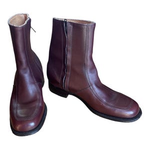 普*人様 VINTAGE ウエスタンヒールブーツワインレッド sullivan 普