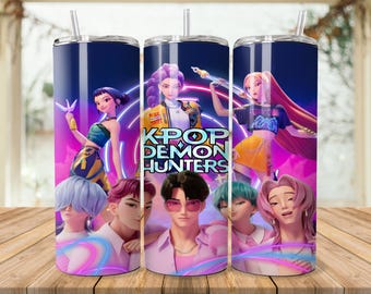 Saja Boys & Huntrix K-Pop Demon Hunter Tumbler/Water Bottle