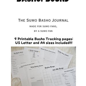 Basho: Gebunden – Das Sumo Basho Journal – 9 druckbare Seiten