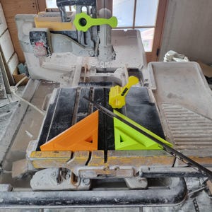 Tile Square - Edge Trim & Jolly Miter Jig – 45 Degree Angle Guide for Saws