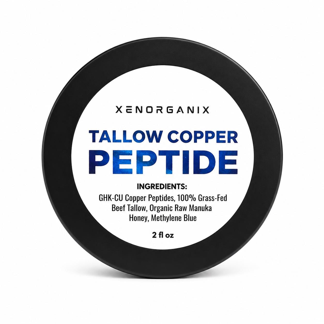 ghk-cu ingredients GHK-CU Copper Peptide 4% Organic Grass Fed Beef Tallow Balm With Methylene Blue