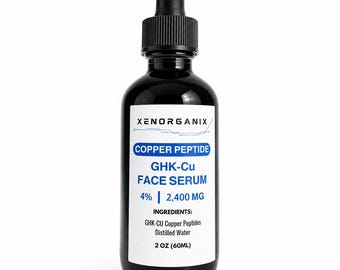 GHK-CU 4% Copper Peptide Face Serum 2oz Handcrafted in USA