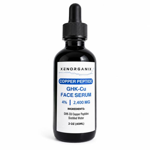 GHK-CU 4% Copper Peptide Face Serum 2oz Handcrafted in USA
