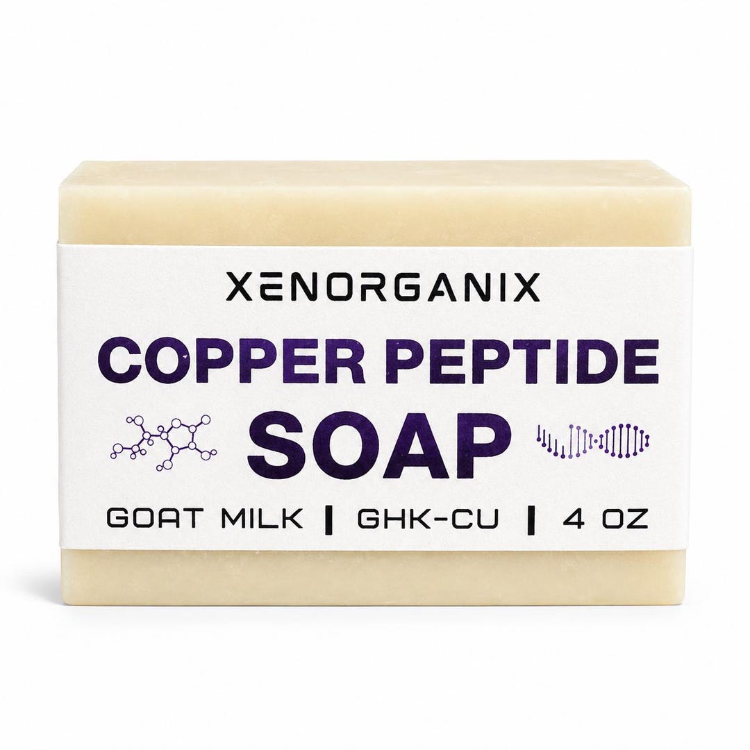 ghk cu soap bar Peptide Soap Bar GHK-CU Copper Peptides 4% and Raw Manuka Honey Unscented  4oz Soap Bar