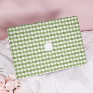 Classic Gingham Style New Pro Mac Protective Case Personalized Name For Macbook Air 11/13/15, Pro14/15/16 Apple Laptop 2025 Macbook Cover