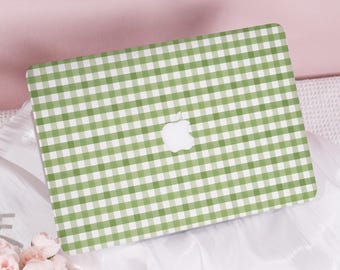 Classic Gingham Style New Pro Mac Protective Case Personalized Name For Macbook Air 11/13/15, Pro14/15/16 Apple Laptop 2025 Macbook Cover