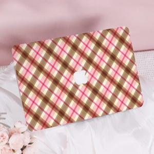 Trendy Plaid Print New Pro Mac Protective Case Personalized Name For Macbook Air 11/13/15 Pro14/15/16 Apple Laptop 2025 Macbook Cover